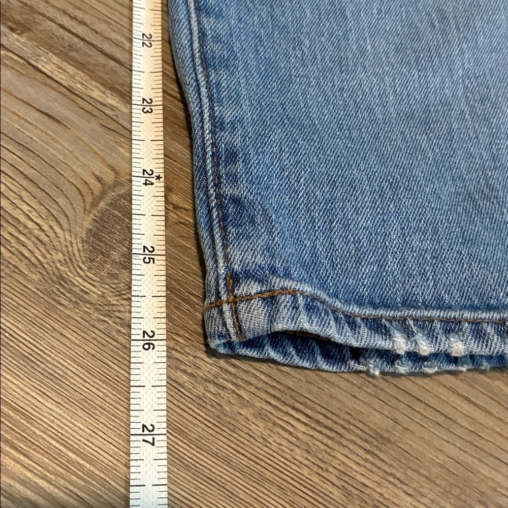 Madewell Classic Straight Jean Light-Medium Wash Size 24 High rise 5 Pocket - Picture 7 of 11